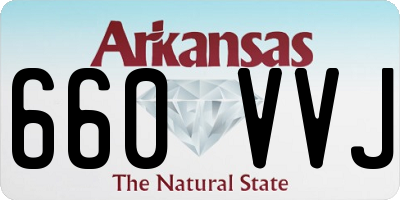 AR license plate 660VVJ