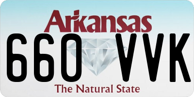 AR license plate 660VVK