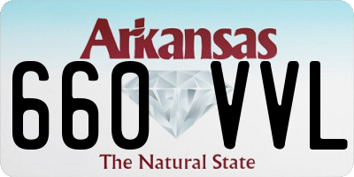 AR license plate 660VVL