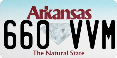 AR license plate 660VVM