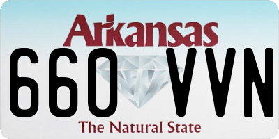 AR license plate 660VVN