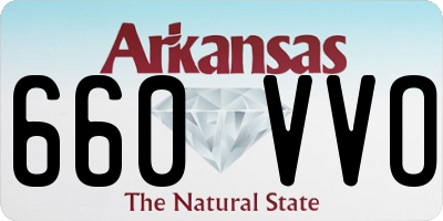 AR license plate 660VVO
