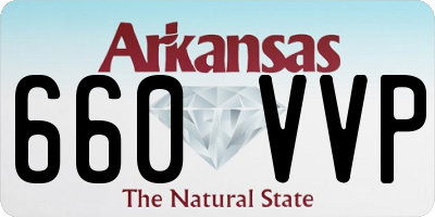 AR license plate 660VVP