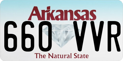 AR license plate 660VVR