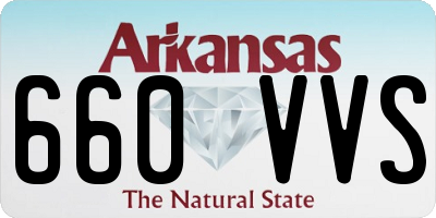 AR license plate 660VVS