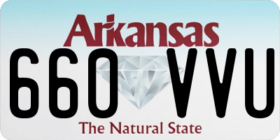 AR license plate 660VVU