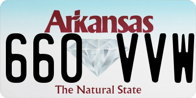 AR license plate 660VVW