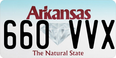 AR license plate 660VVX