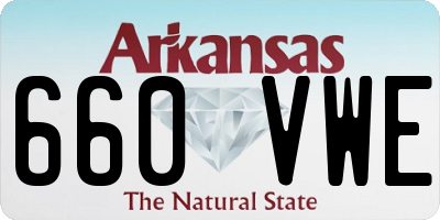 AR license plate 660VWE