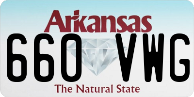 AR license plate 660VWG