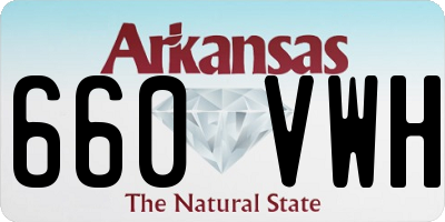 AR license plate 660VWH