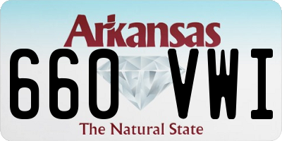 AR license plate 660VWI