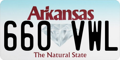 AR license plate 660VWL