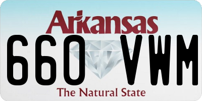 AR license plate 660VWM