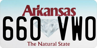 AR license plate 660VWO
