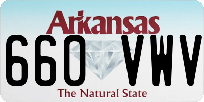 AR license plate 660VWV