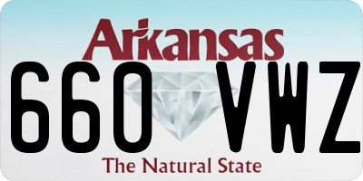 AR license plate 660VWZ