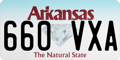 AR license plate 660VXA