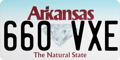 AR license plate 660VXE