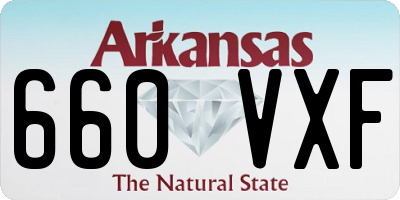 AR license plate 660VXF