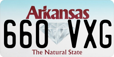 AR license plate 660VXG