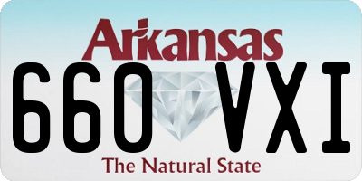 AR license plate 660VXI
