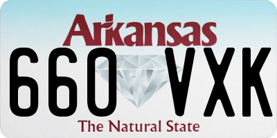 AR license plate 660VXK