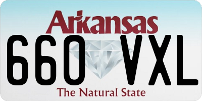 AR license plate 660VXL
