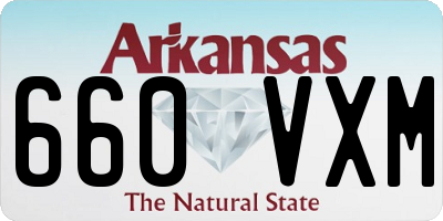 AR license plate 660VXM