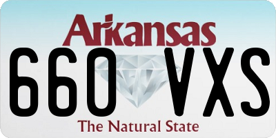 AR license plate 660VXS
