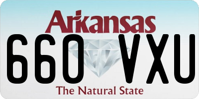 AR license plate 660VXU
