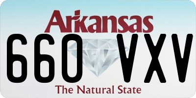 AR license plate 660VXV