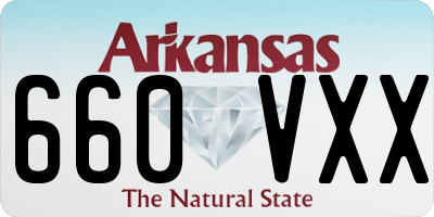 AR license plate 660VXX