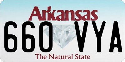 AR license plate 660VYA