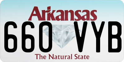 AR license plate 660VYB