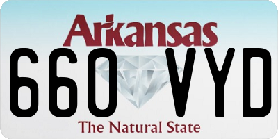 AR license plate 660VYD