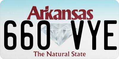 AR license plate 660VYE