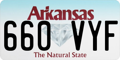 AR license plate 660VYF