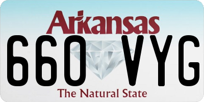 AR license plate 660VYG