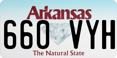 AR license plate 660VYH