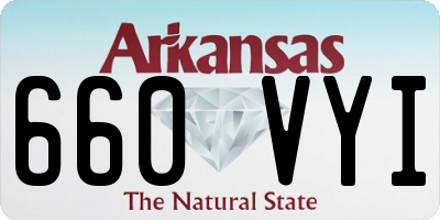 AR license plate 660VYI