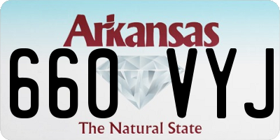 AR license plate 660VYJ