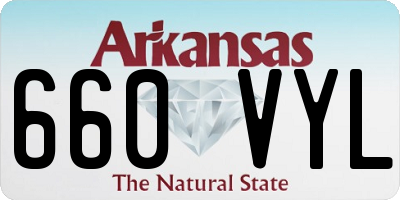 AR license plate 660VYL