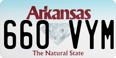 AR license plate 660VYM
