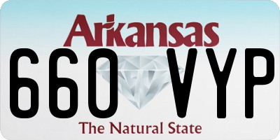 AR license plate 660VYP