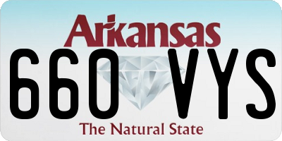 AR license plate 660VYS