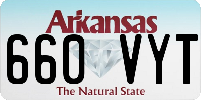 AR license plate 660VYT