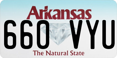 AR license plate 660VYU