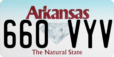 AR license plate 660VYV