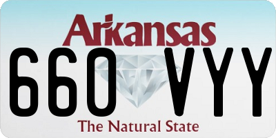 AR license plate 660VYY